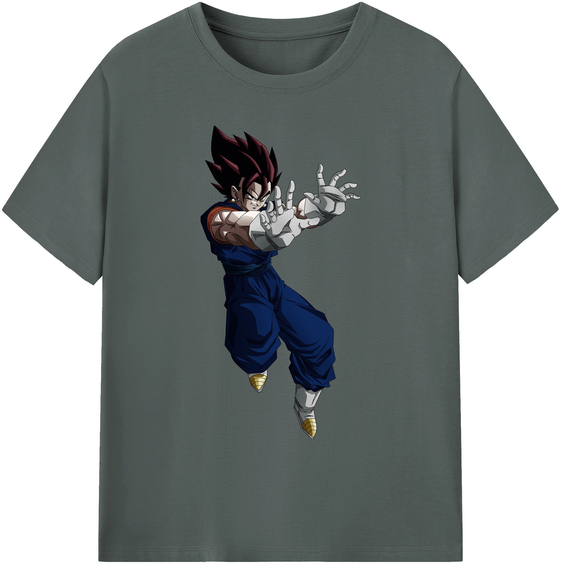 （画像用） ドラゴンボール ベジット DRAGON BALL Vegetto 綿100％ メンズ半袖Tシャツ｜肌触りやわらか＆通気性